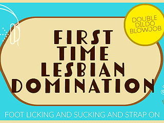 First Time Lesbian Domination Feet & Strap on Audio