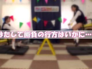 Amateur Variety: Best Friend High School Girls Compete on a Seesaw with Huge Fixed Dildos x2xD549EB548688A3EBA2
