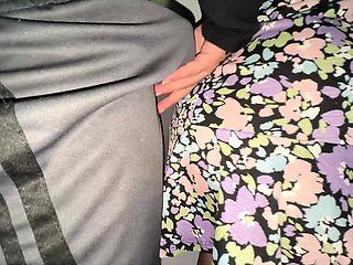 You Can See It When She Strokes the Stranger's Penis