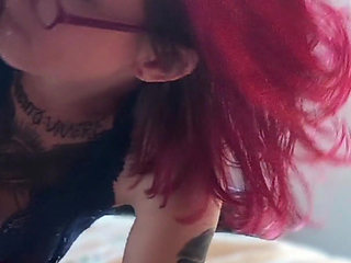 Sucking a Guy at Home, Husband Joined in to Fuck Me