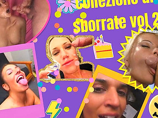 Massive Cumshot Compilation Vol 2 with Oceane and Sophie Evans
