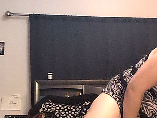 Waterfall squirting from dildo riding