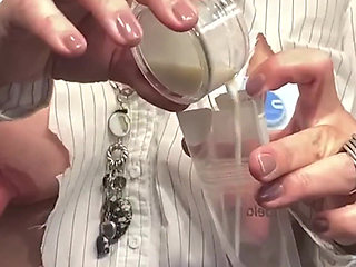 49-year-old MILF Still Bottles Breast Milk