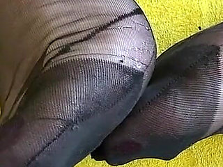 Aunty in Oc Girdle and Sheer Dress