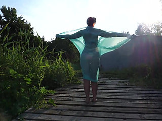 Semi-nude dance on planket