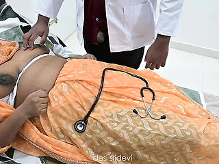 Indian Doctor Examines Village Aunty's Big Natural Tits in Hospital