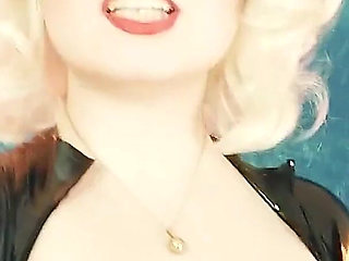 Latex Rubber Selfie Video with Facesitting Desires. Fetish Model and Mistress.