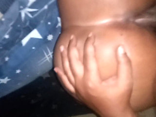 Sideways Quicky Creampie. He Kept Fingering My Ass
