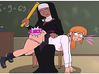 Confession Booth: Nun And Schoolgirl Spanking
