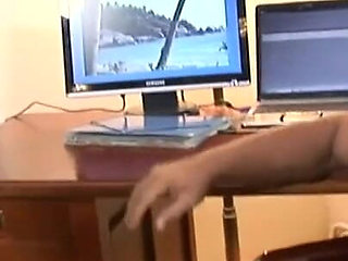 Sexy secretary brunette anally banged