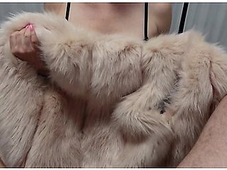 Dominant Mistress In Fur Gives Edging Handjob