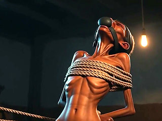 Frail African Girl Bound - Desperate & Craving Cock Deep Inside