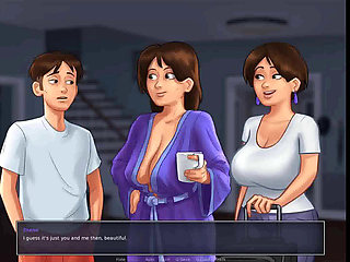 Summertime saga: his new roommate is a hot MILF with big boobs ep 124