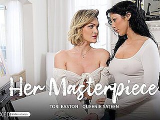Queenie Sateen And Tori Easton In Her Masterpiece
