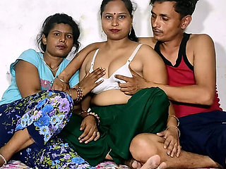 Desi Indian Wife Threesome Fucking With Step Sister And Husband - Hot Amateur Homemade