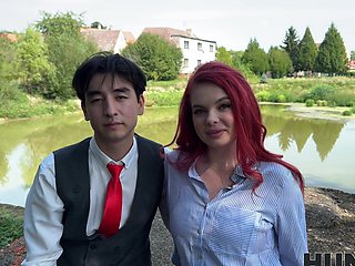 Stanley Johnson enjoys Miss Olivia's big natural tits