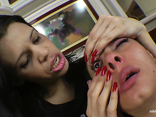 Face Slapping Lesbian Domintaion - the Machine of Slap