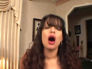 Curly Latina With Big Tits Rips off Red Dress and Gets Fucked in Hotel