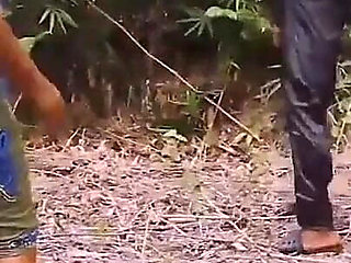 Bush Hardcore Sex with Sex Addicted Landlord Wife