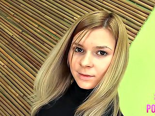 Blonde Elizabeth J Strips and Flaunts Big Tits