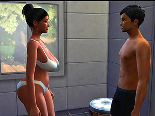 HELPING MY STEPMOM TO CLEAN BATHROOM