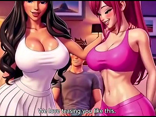 Stepmom and stepsister seduce stepson Taboo