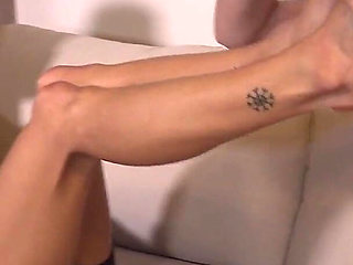 Busty Babe Licking Her Skinny Friends Feet and Toes