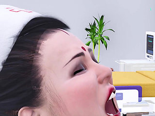 Desi Indian Slutty Nurse Deepthroats Her Patients Cock & Gets Her Tight Pink Pussy Licked