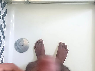Jim masturbates in an Airbnb and explodes a huge load