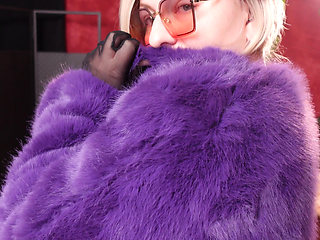 Hot Fur Coat Collection - Part 2. Fetish MILF Arya Grander