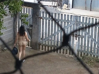 Hot Brazilian Wife Gets Naked Outside - Amateur Flashing & Dirty Talk