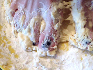 Making Dough for Pasta with My Bare Feet