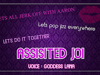 Assisted Masturbation Lets All Jerk off with Aaron and Pop Jizz Everywhere JOI