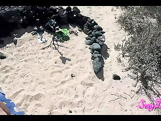 Sexydea's Beach Doggystyle POV: Hot BBW Fucking in Public with Big Booty