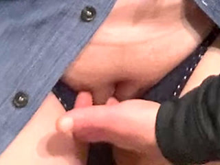 Rubbing My Fingers on a Hot Babe's Pussy in Subway