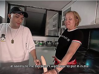 My Boyfriend Cheated On Me With My Grandma, The Worst Is That She Fucks His Ass Right Behind Me