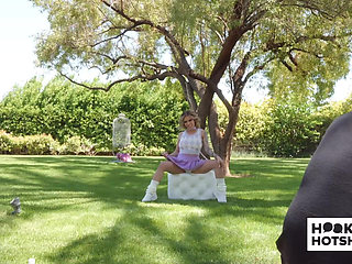 BTS - Jesse Pony Poses Almost Nude In An Outdoor Photoshoot!