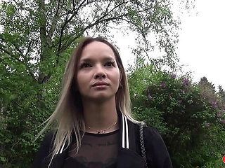 Skinny German Teen Monika Phamous Blowjob Hardcore Scout Pickup