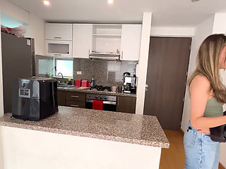 I have sex in the kitchen with my boss's whore