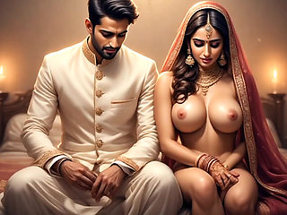 Beautiful indian housewife aunty boobs press