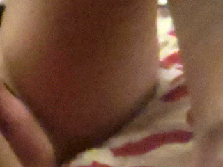 Masturbating in Sheer Pantyhose with a Dildo