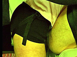 Femdom Wife Pegging Husband with Big Dildo and Very Deep