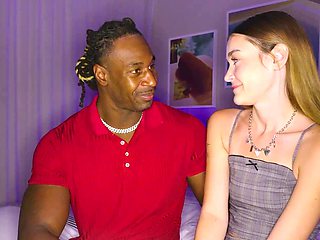 Della Cate is eaten out and fucked by a black dude