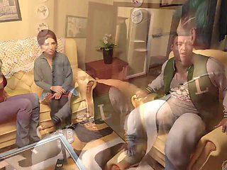 Sexy brunette with a big ass gets into some pc gameplay