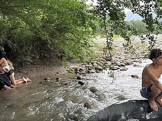 Outdoor Sex. I Take Advantage of the Fact That My Best Friend's Wife Is a Whore to Fuck Her While We Are at the Lake.