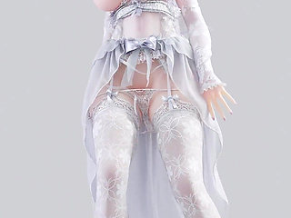 [mmd] Weak T-ara Bridal Erotic White Silk Wedding Dress