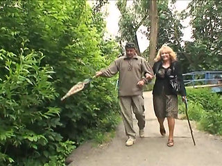Grandparents take care of a hot step-granddaughter