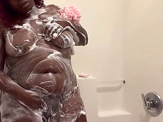 In the Shower Washing My Sexy Chubby Body