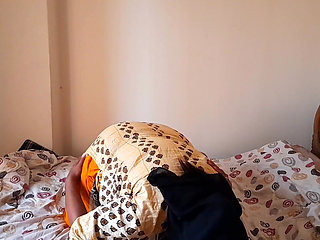 Huge Ass & Huge Hanging Boobs Stepmom Help Her Step Son by Fucking Him