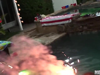 Mofos - Four on the Fourth, Grils Go Wild on Break